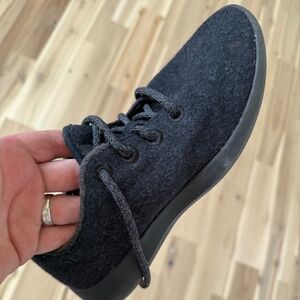 Allbirds”Wool Runner”-wmns Sz 9 men’s/7.5: Black/Black-EUC